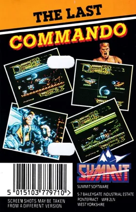 Comando Tracer (UK) (1988) (Trainer) box cover back